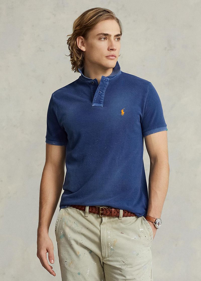 Poleras Polo Polo Ralph Lauren Hombre Classic Fit Mended Mesh Chile Azul Marino BRYGL-8027